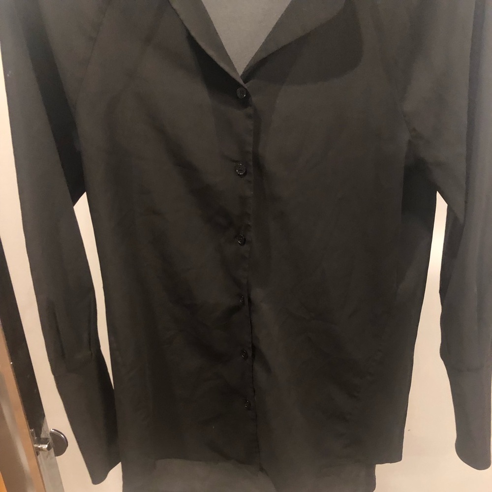 Premise Studio Black Button down Blouse size XS